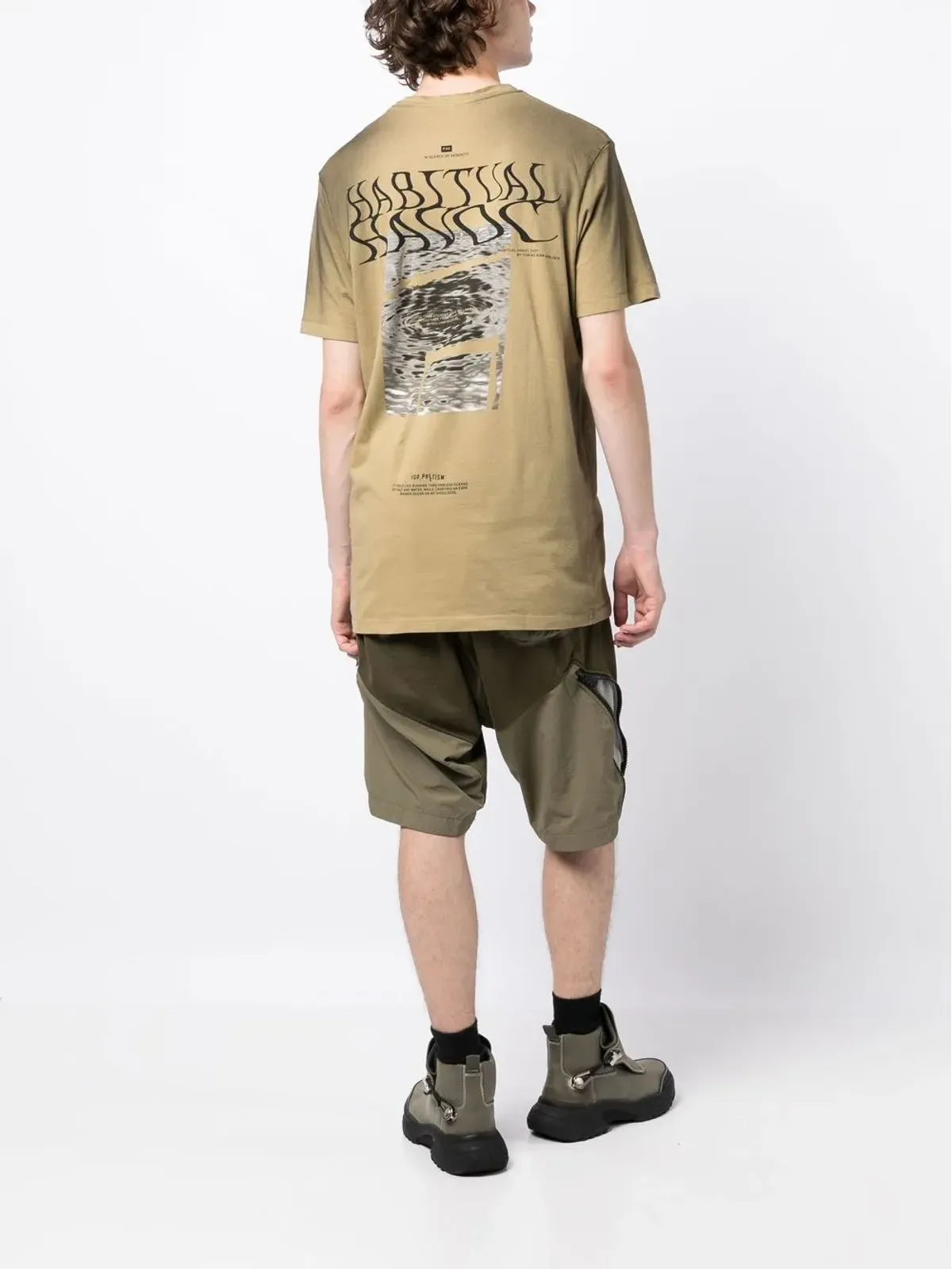 ISO.POETISM スローガンプリント半袖Tシャツ - 画像2