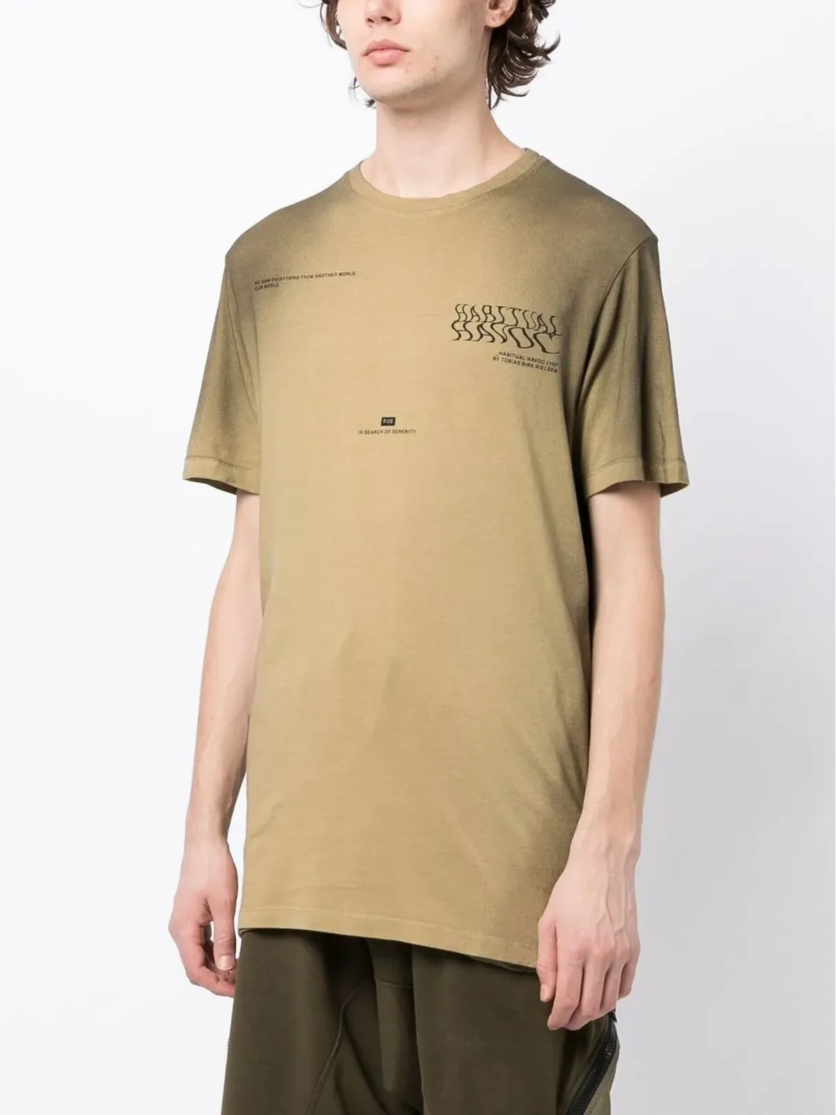 ISO.POETISM スローガンプリント半袖Tシャツ - 画像3