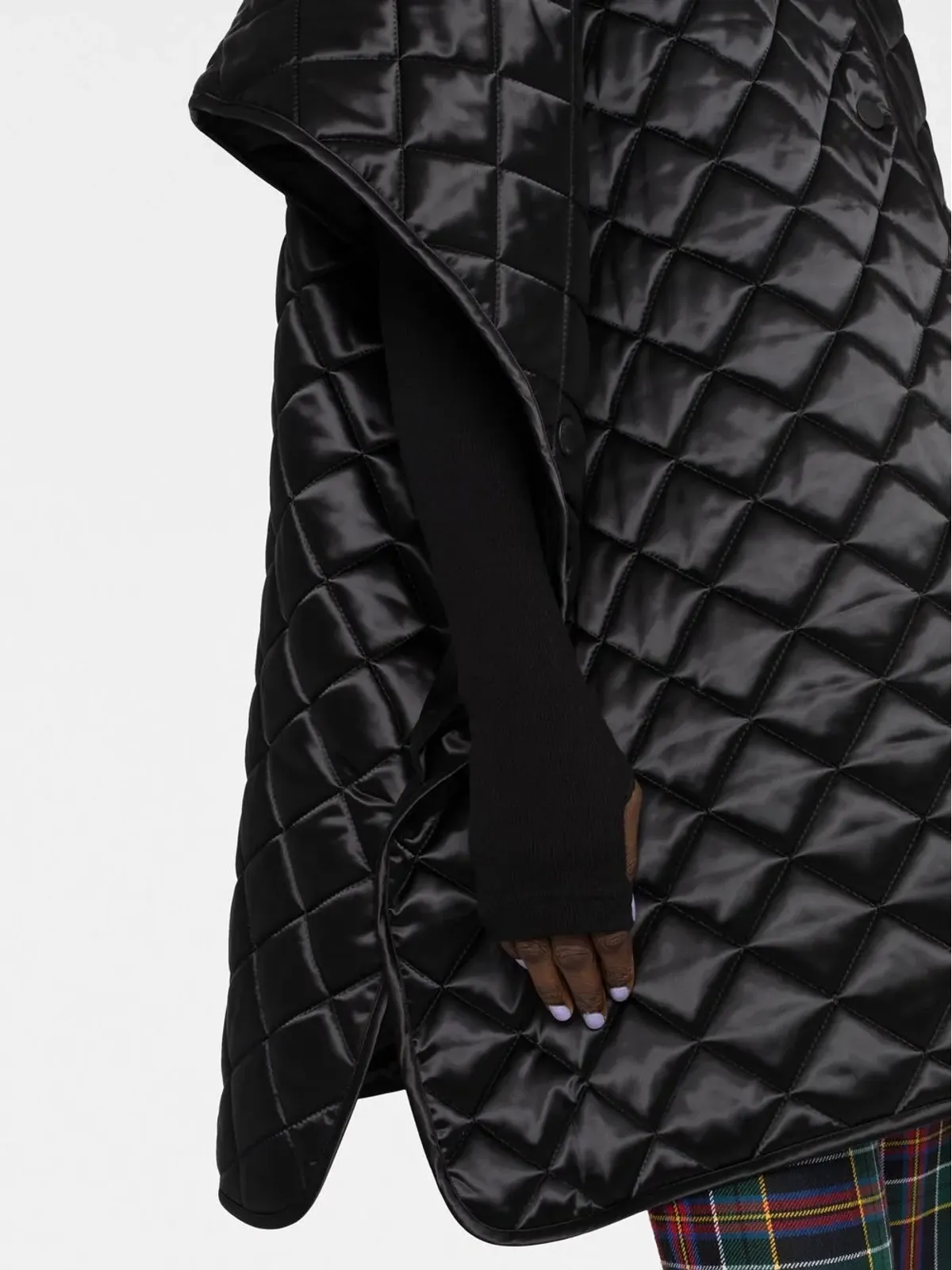 Boutique Moschino キルテッドショートスリーブコート - ブラック - 画像5