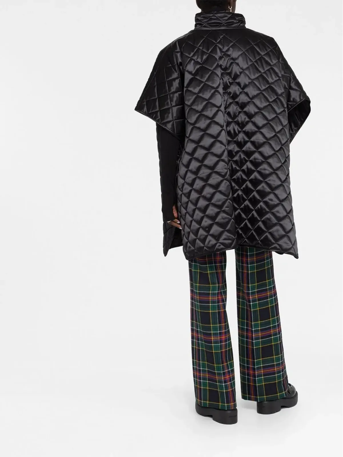 Boutique Moschino キルテッドショートスリーブコート - ブラック - 画像4