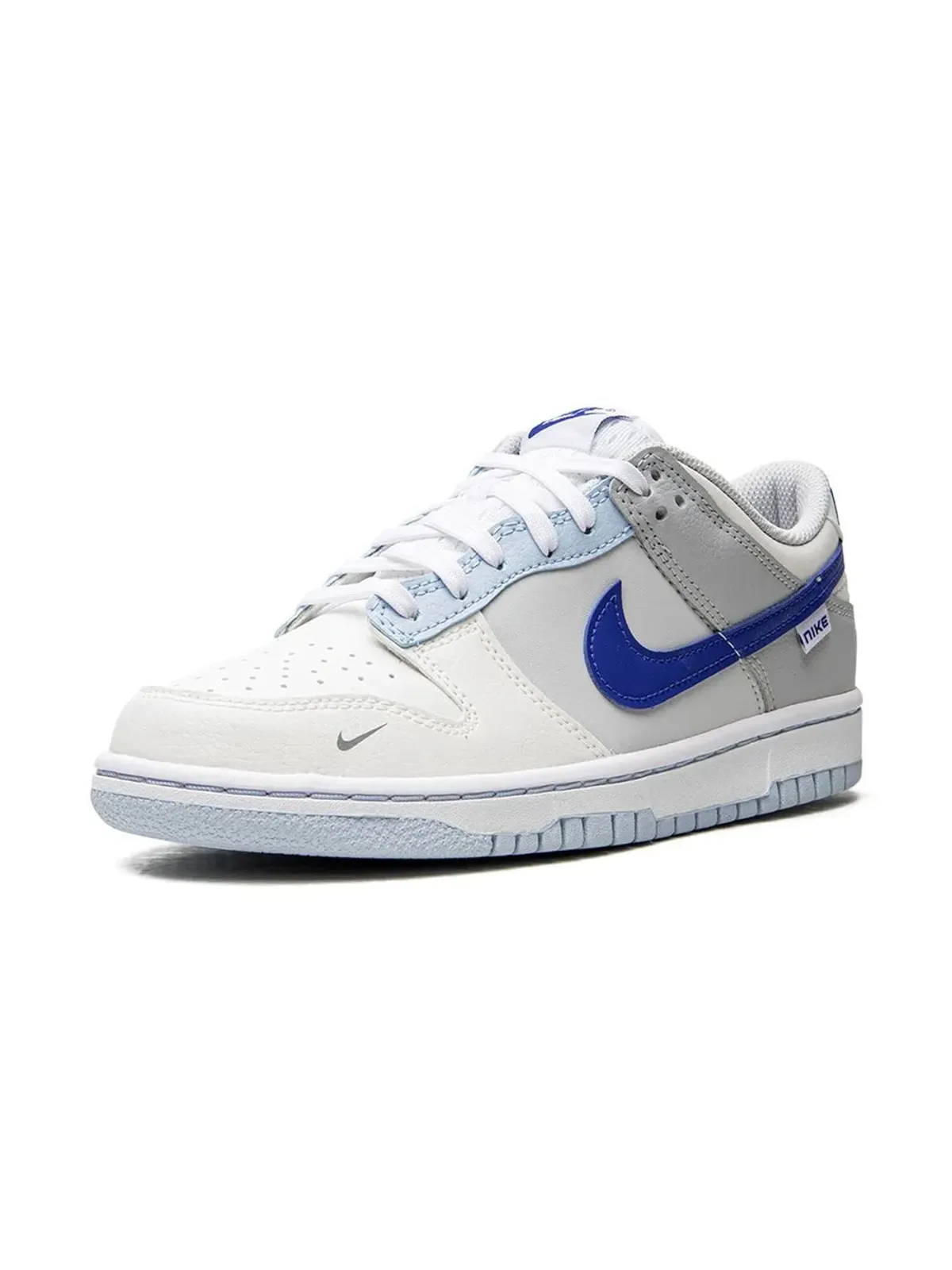 Nike Kids Dunk Low Ivory Hyper Royal GS スニーカー - 画像5