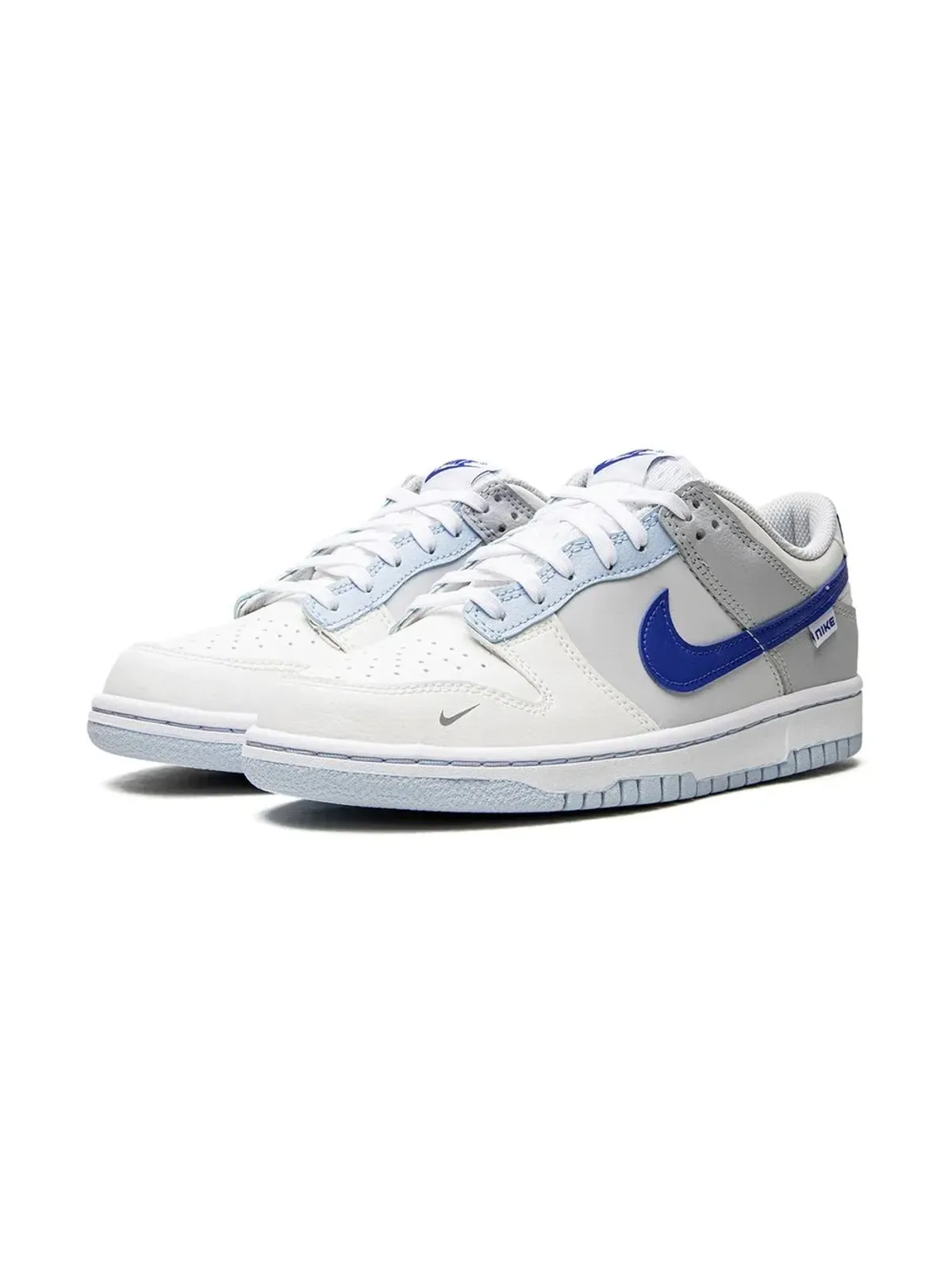 Nike Kids Dunk Low Ivory Hyper Royal GS スニーカー - 画像3