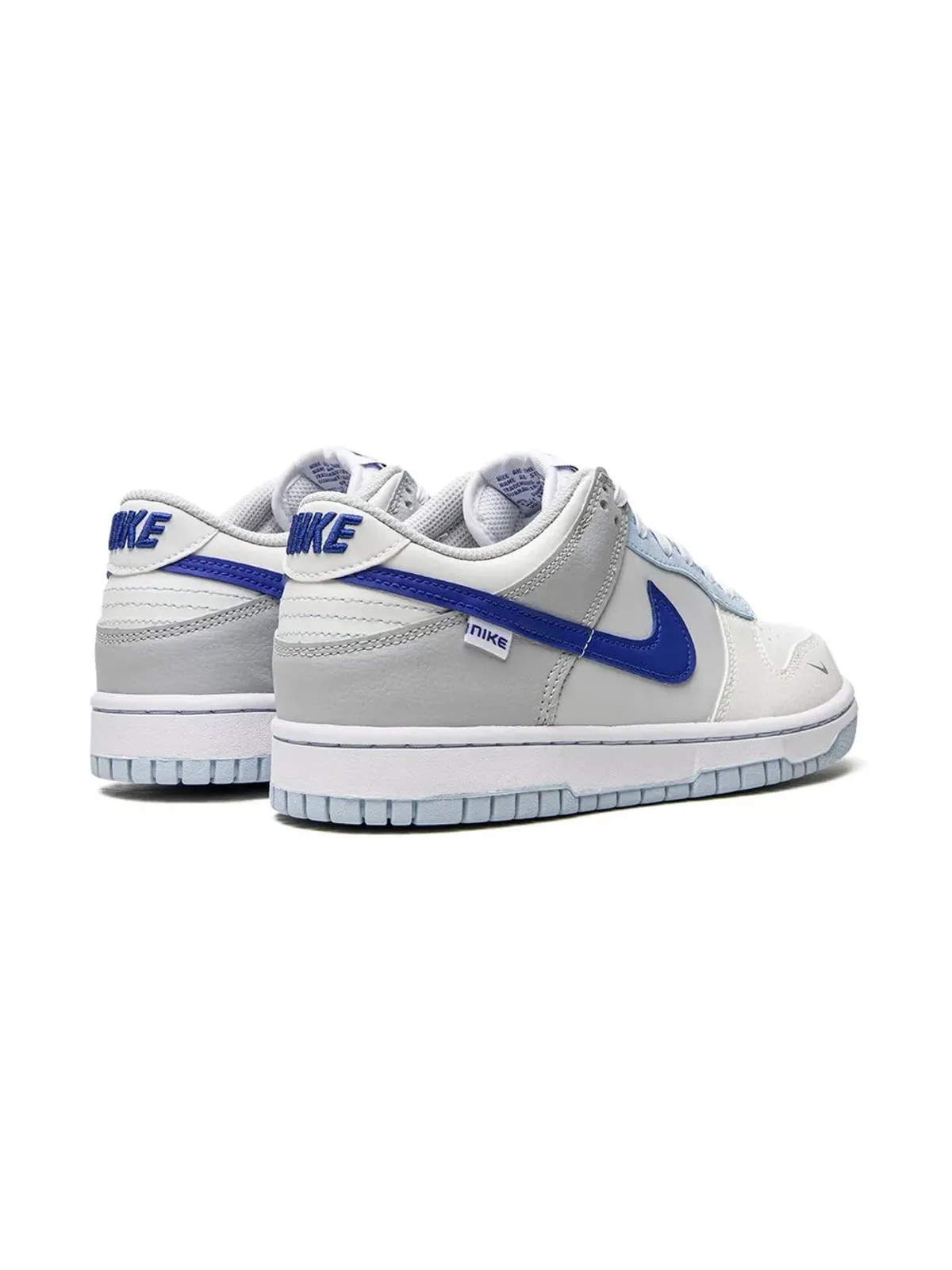Nike Kids Dunk Low Ivory Hyper Royal GS スニーカー - 画像4