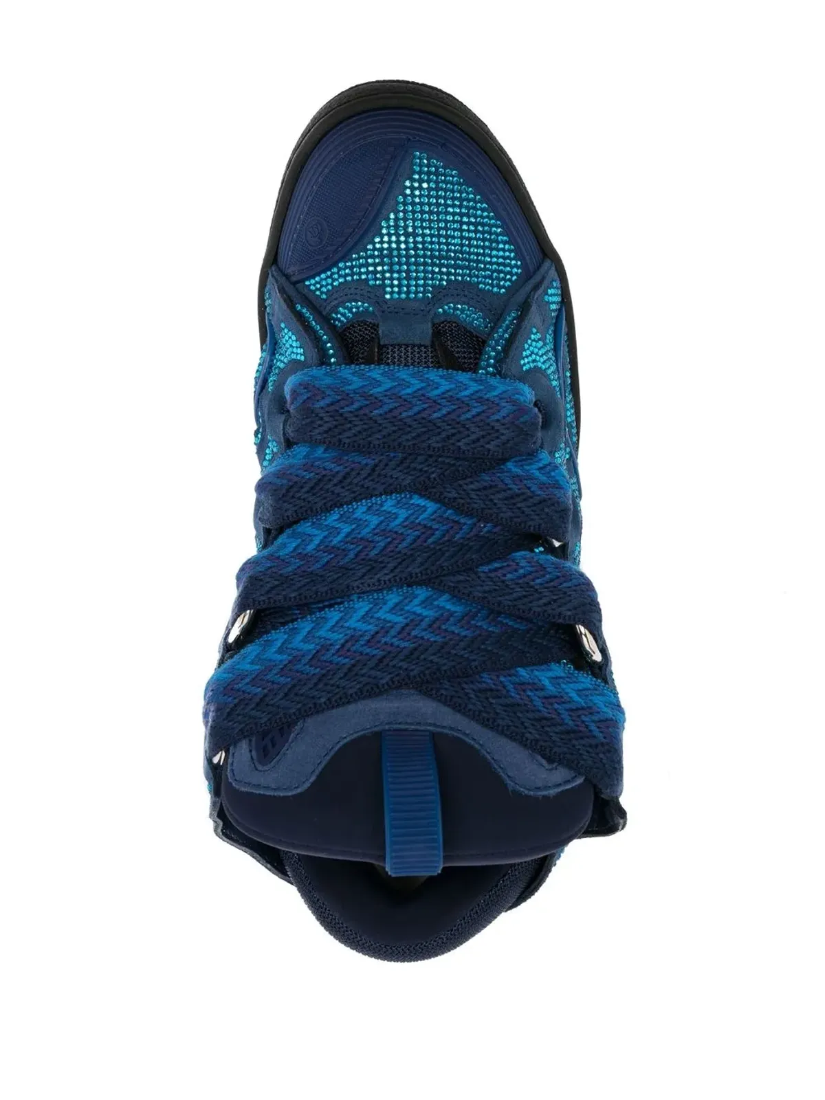 Lanvin Curb ラインストーン装飾スニーカー - 画像4