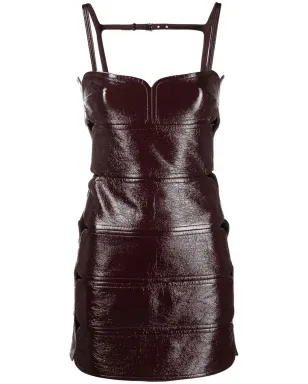Courrèges ノースリーブ パネルデザイン ミニドレス - Red - サムネイル1
