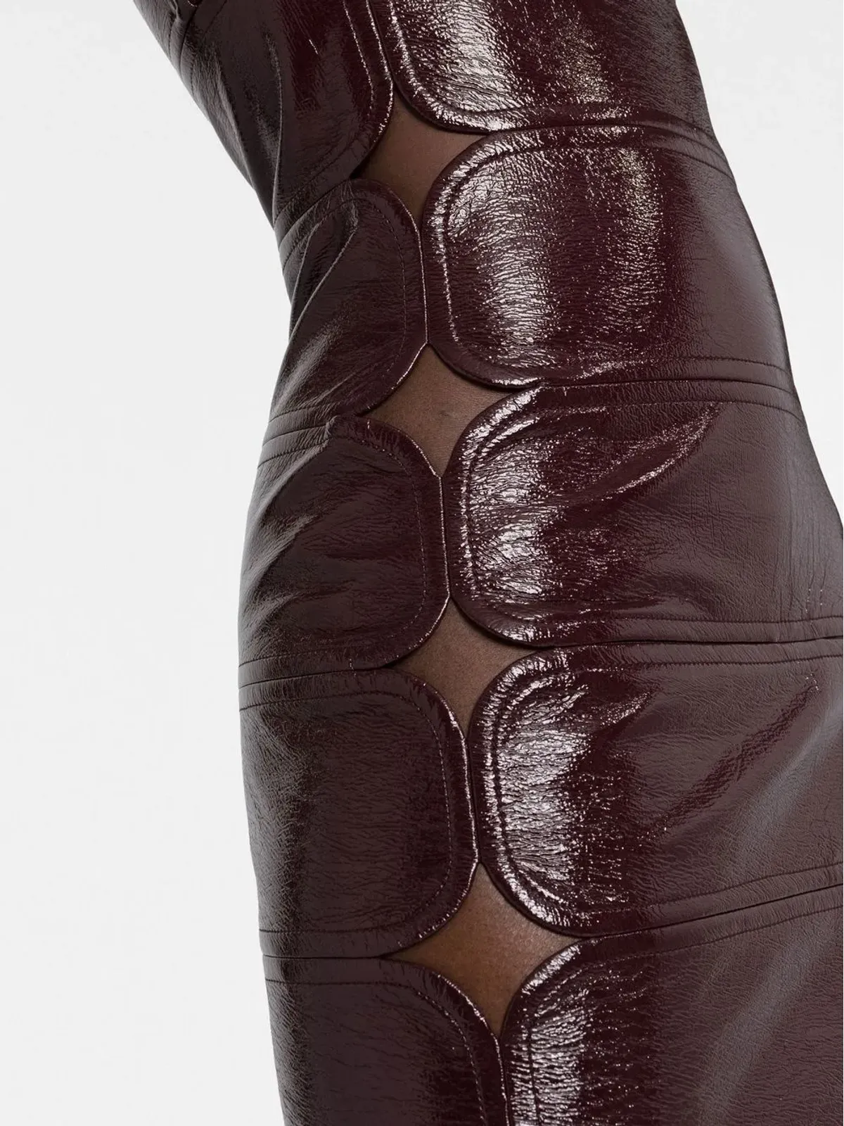 Courrèges ノースリーブ パネルデザイン ミニドレス - Red - 画像5
