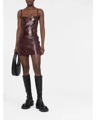 Courrèges ノースリーブ パネルデザイン ミニドレス - Red - サムネイル2