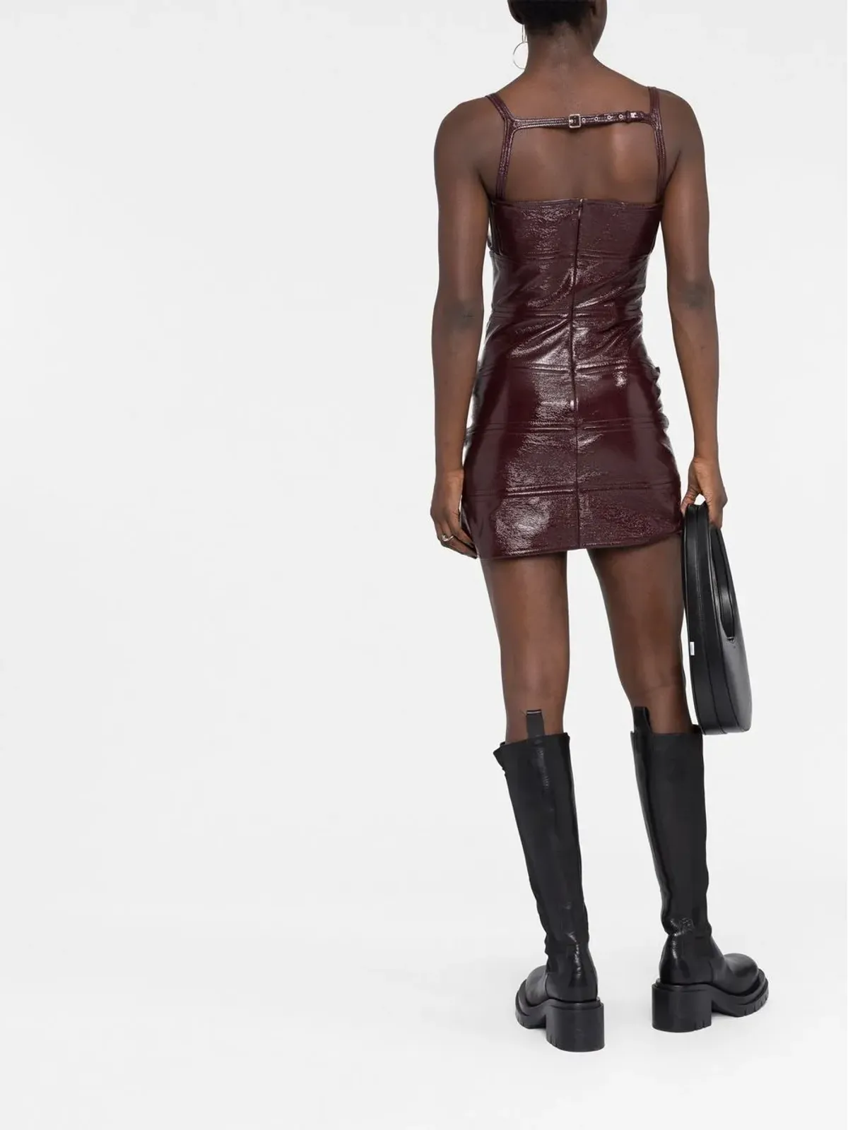 Courrèges ノースリーブ パネルデザイン ミニドレス - Red - 画像4