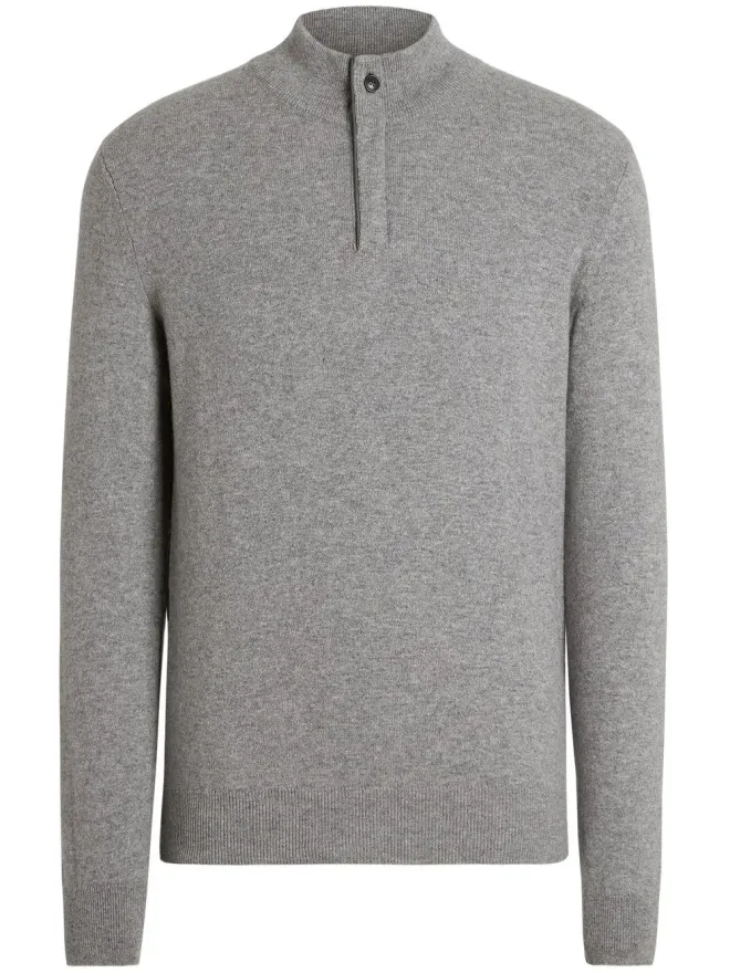 ZEGNA Zegna オアジ モックネック カシミヤ ジャンパーの商品画像