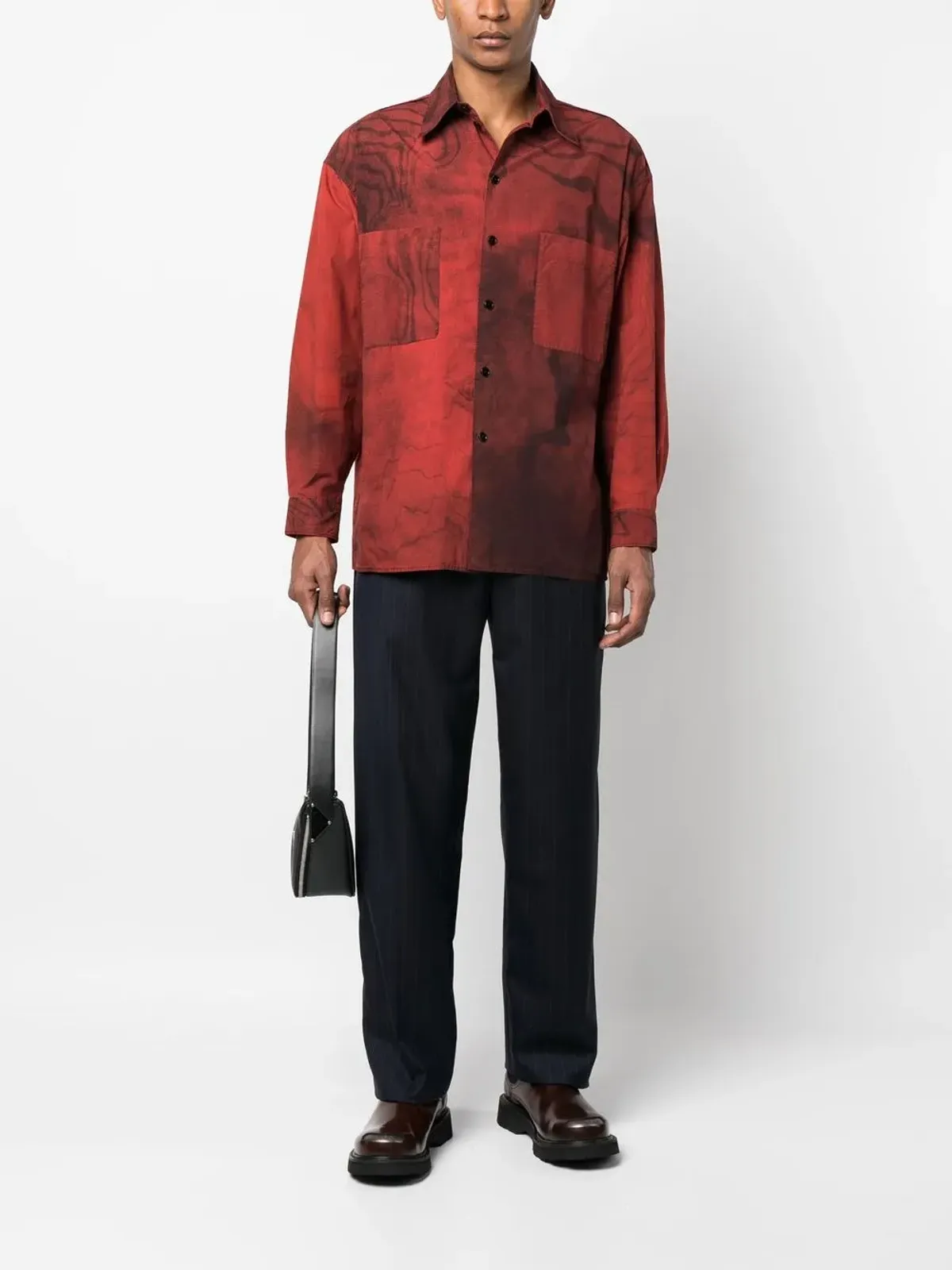Lanvin ピンストライプ柄ストレートレッグパンツ - 画像2