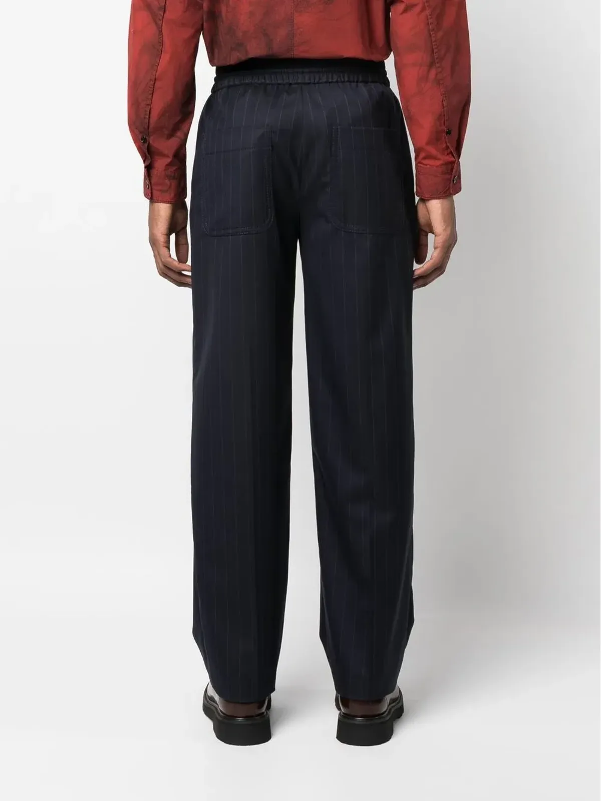 Lanvin ピンストライプ柄ストレートレッグパンツ - 画像4