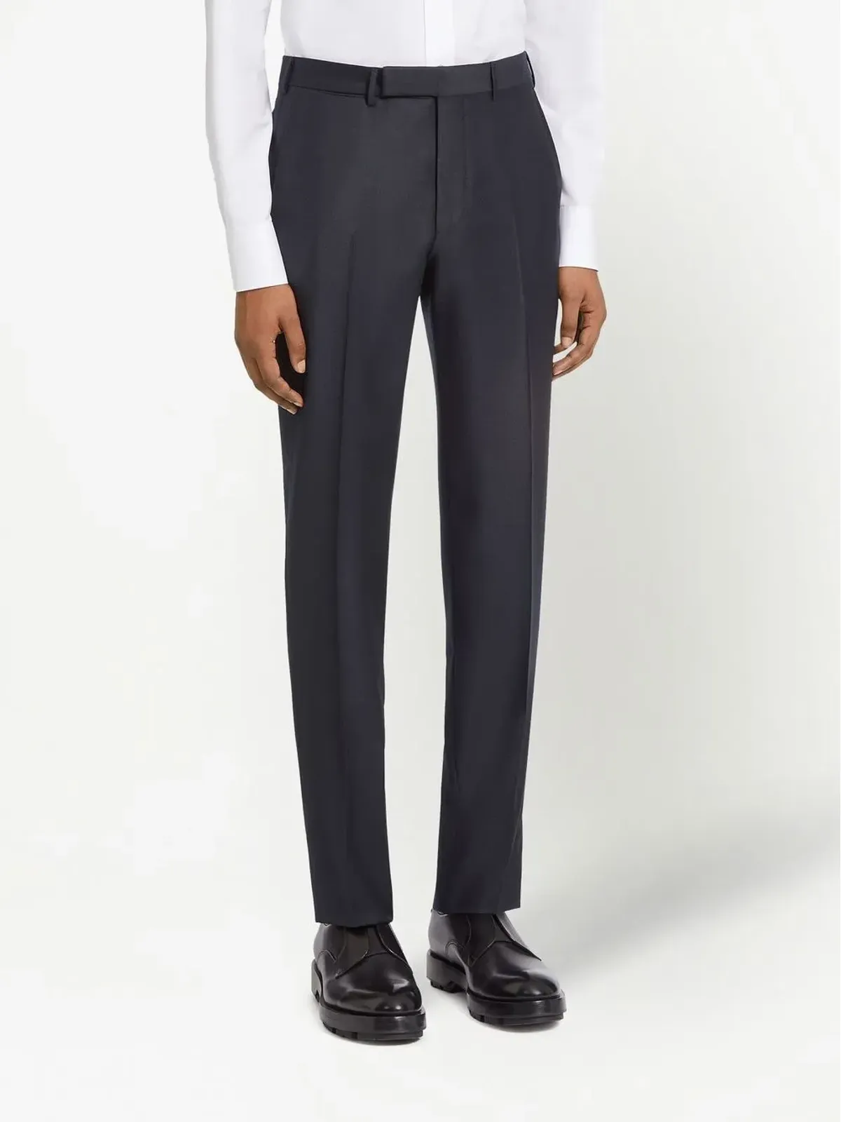 Zegna Trofeo tailored wool trousers - Blue - 画像3