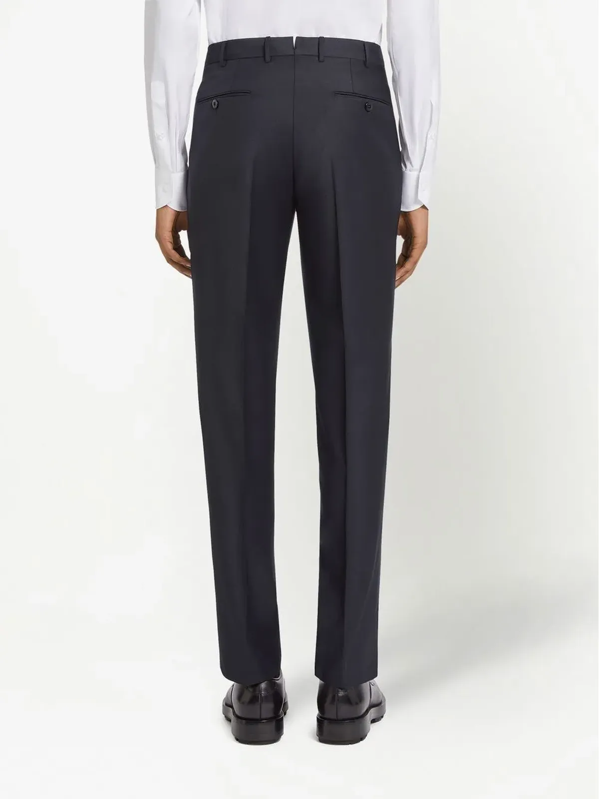 Zegna Trofeo tailored wool trousers - Blue - 画像4