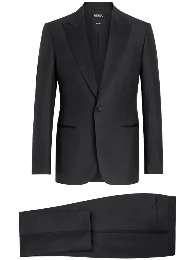 ZEGNA Zegna Trofeo 600 シングルブレスト ウール・シルク混紡 スーツの商品画像