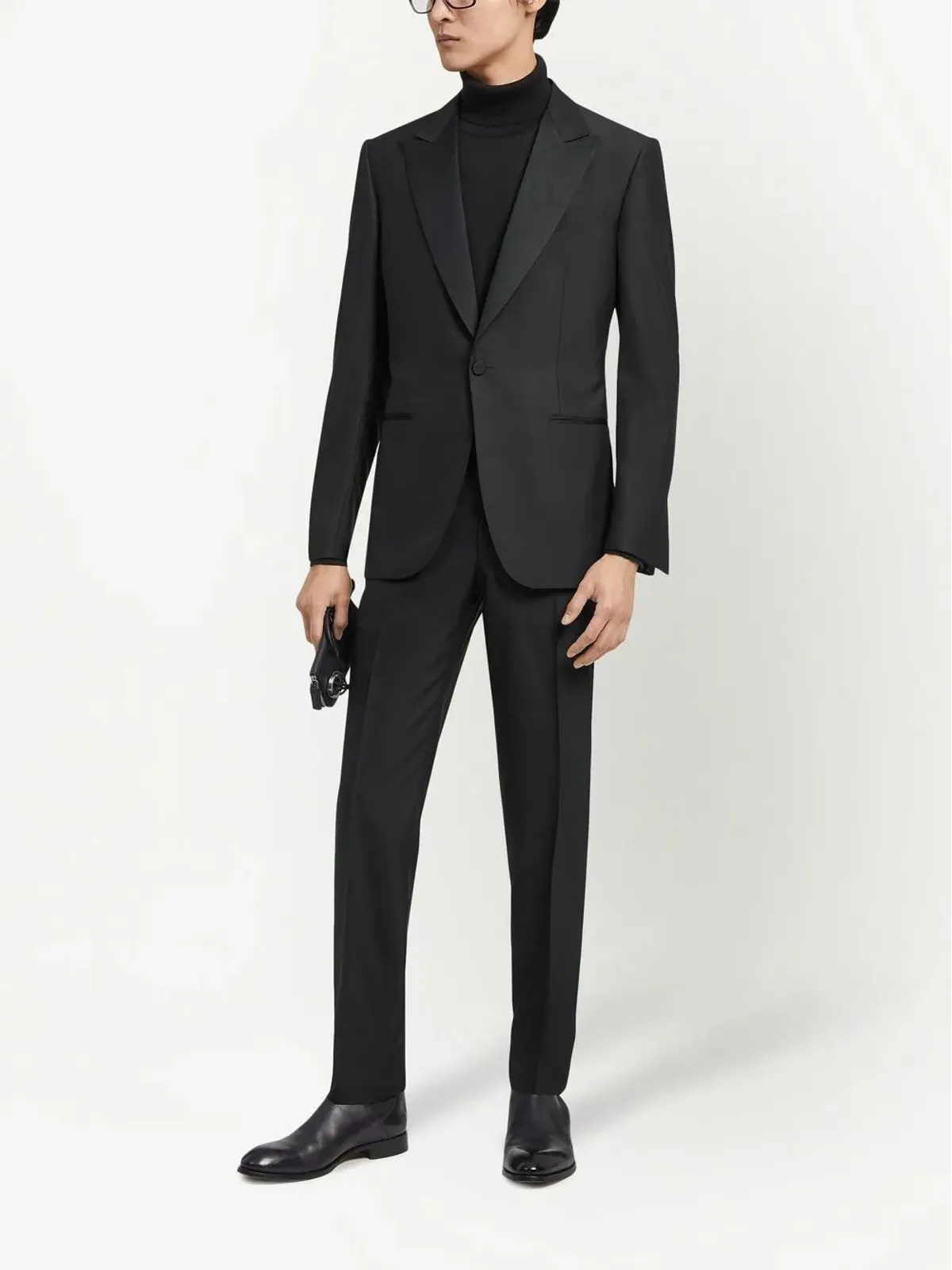 Zegna Trofeo 600 シングルブレスト ウール・シルク混紡 スーツ - 画像2