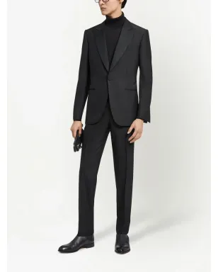 Zegna Trofeo 600 シングルブレスト ウール・シルク混紡 スーツ - サムネイル2