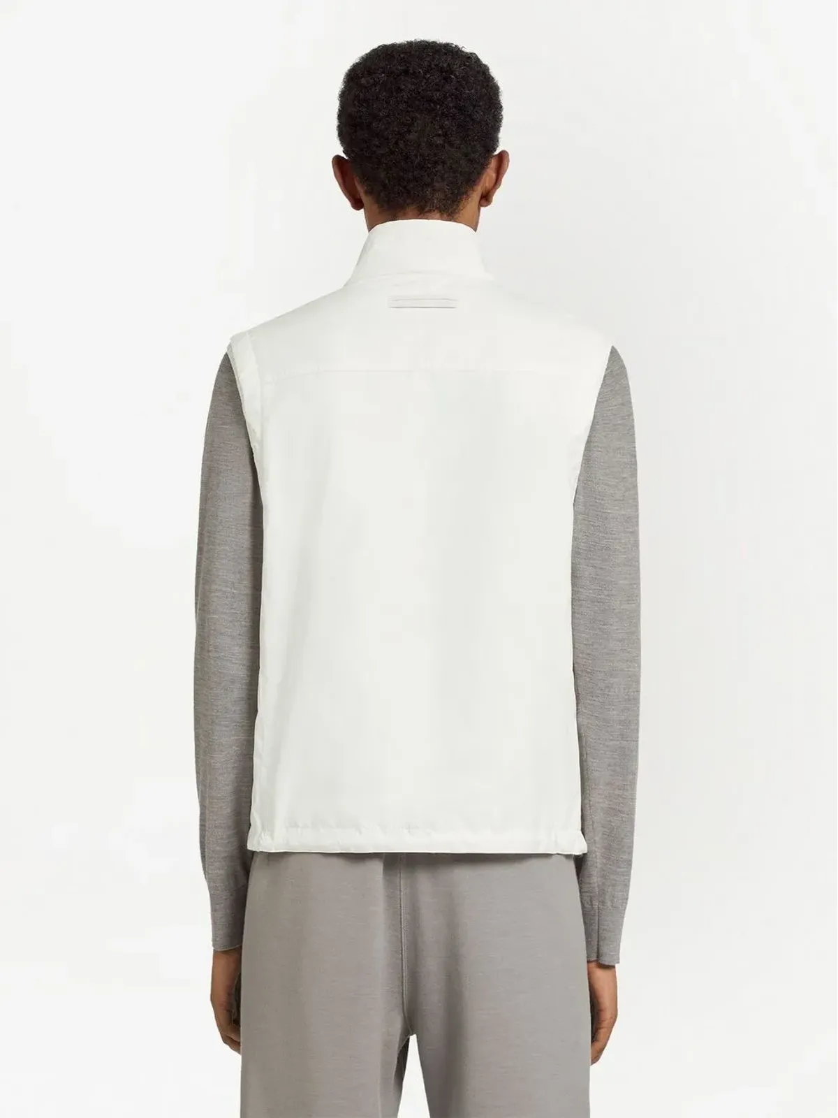 Zegna リバーシブルジップアップベスト - 画像4