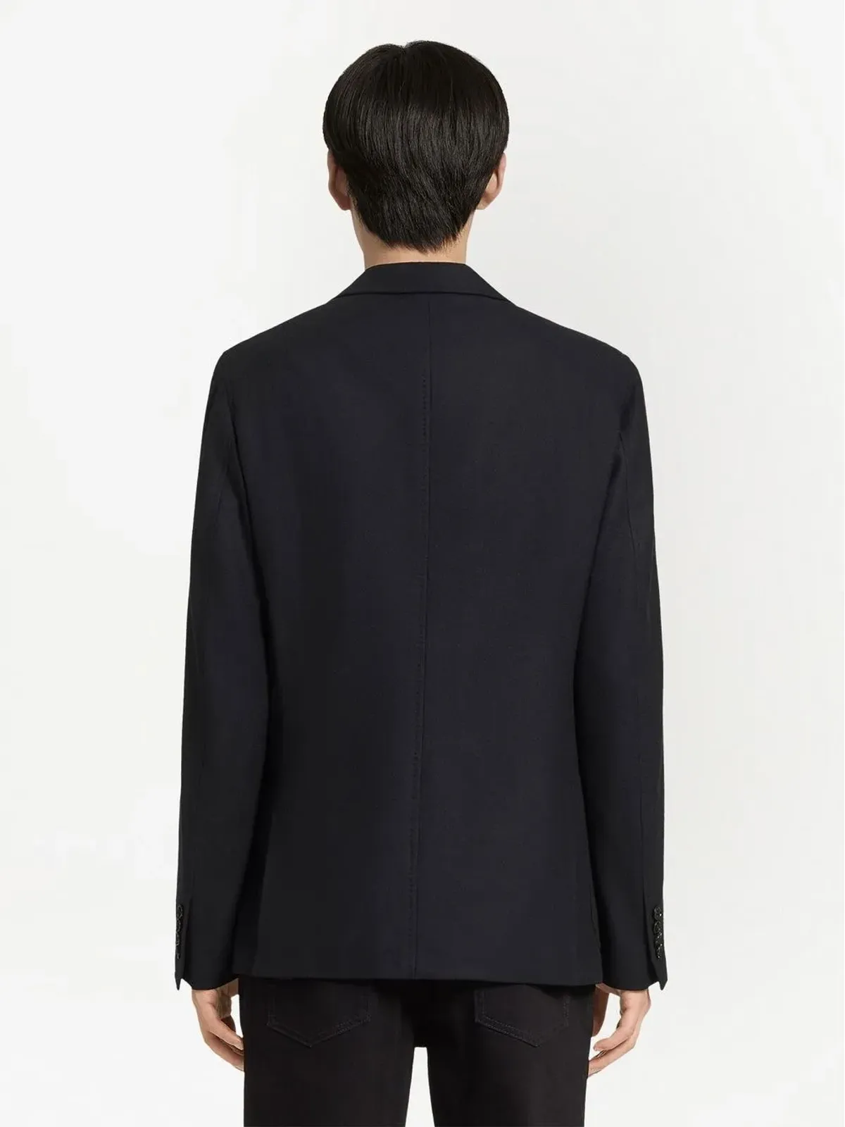 Zegna シングルブレスト カシミヤ混ウール ブレザー - 画像4