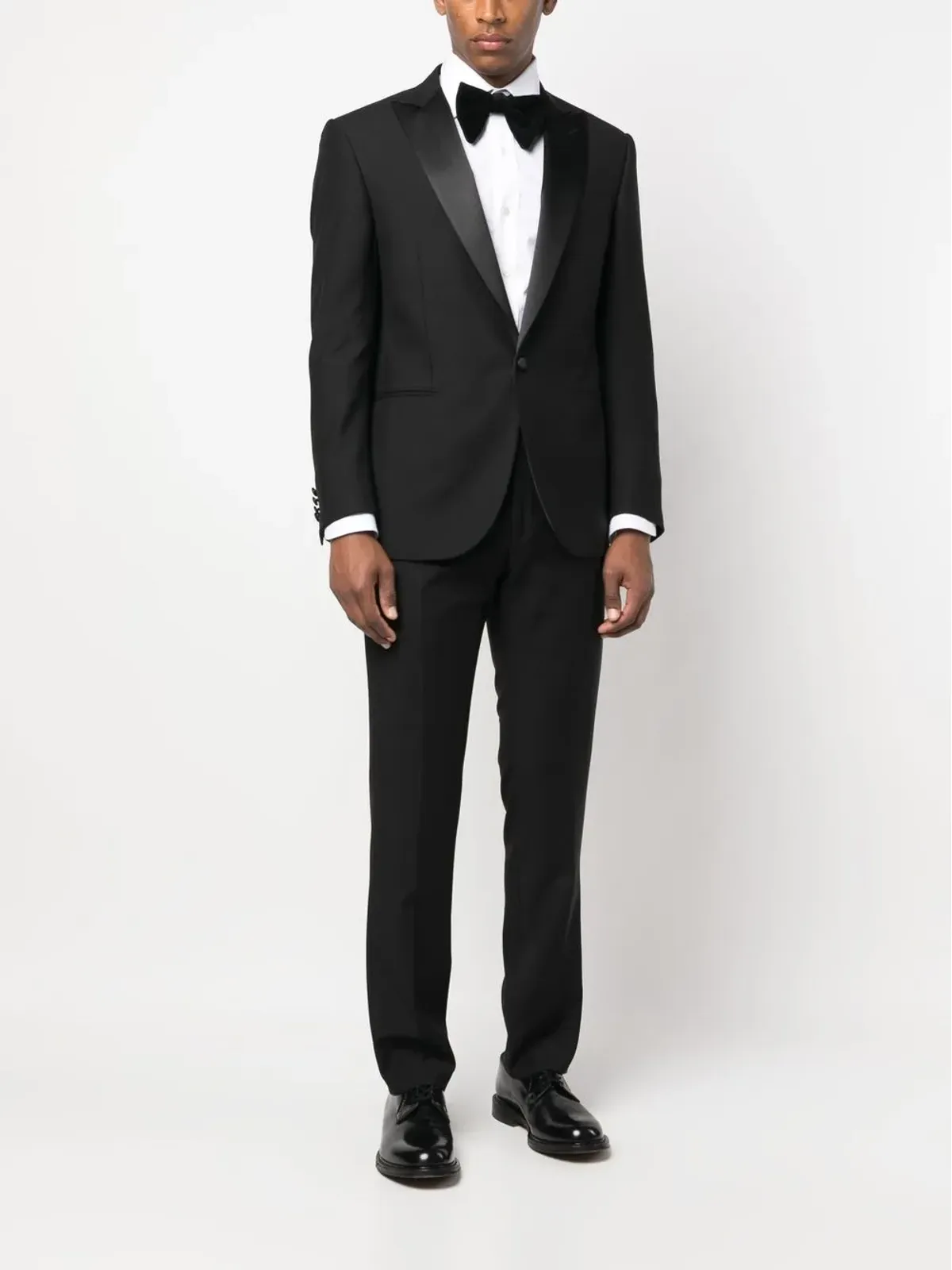 Corneliani ピークラペル シングルブレスト ヴァージンウール スーツ - 画像2