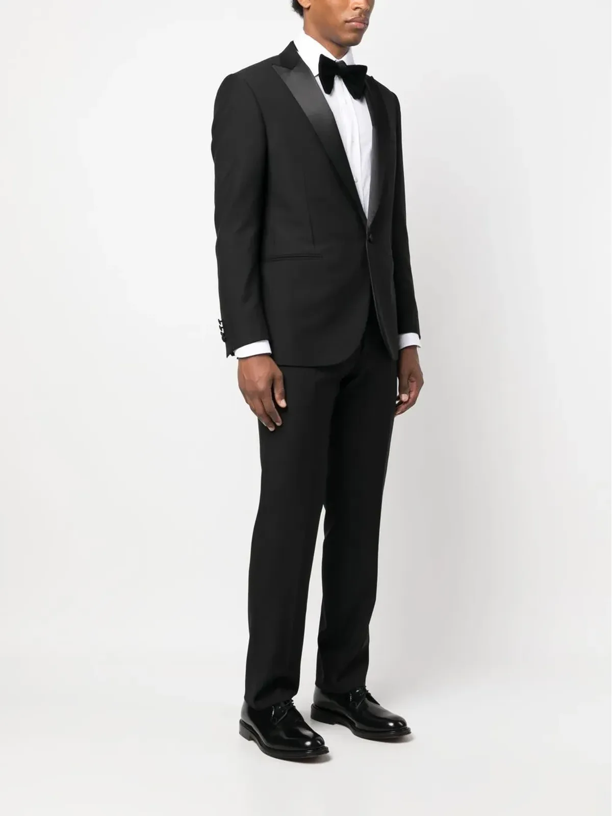 Corneliani ピークラペル シングルブレスト ヴァージンウール スーツ - 画像3