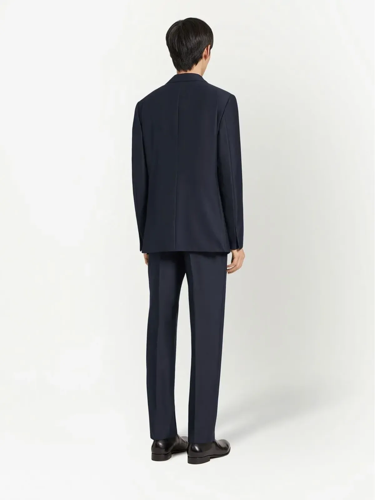 Zegna シングルブレスト ピークラペル スーツ - ブルー - 画像3