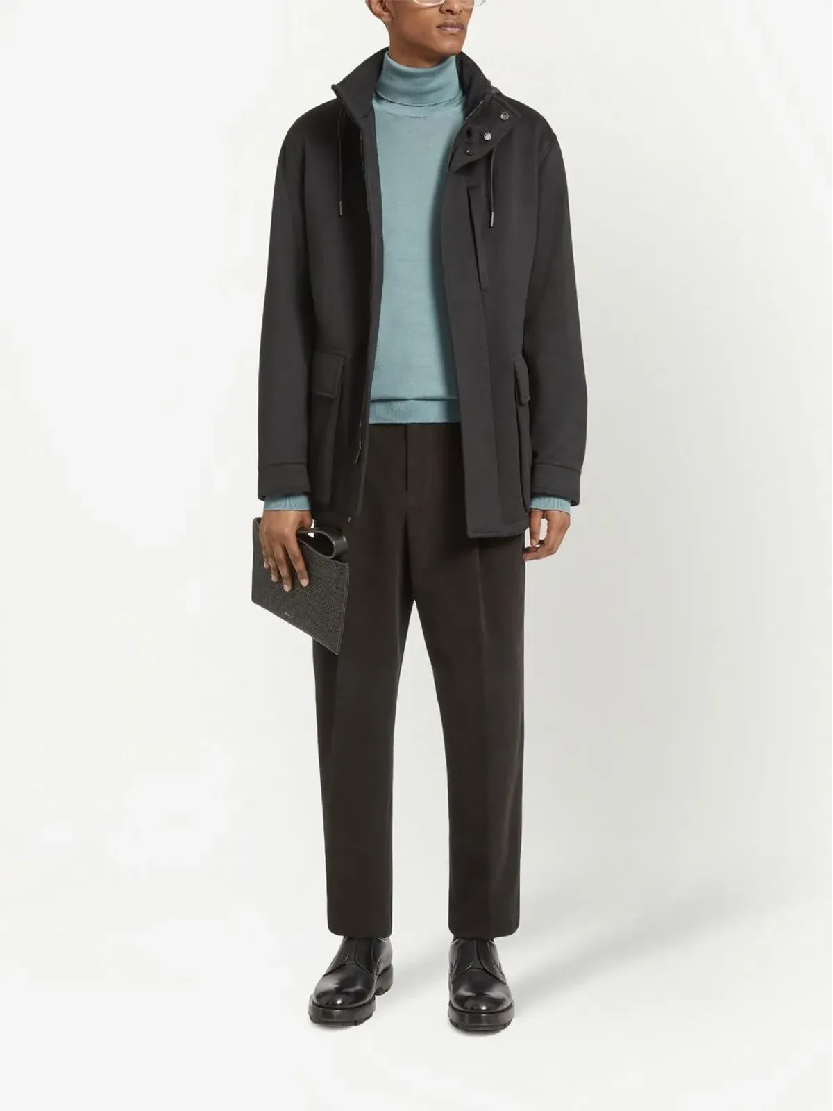 Zegna フード付きオーバージャケット - 画像2