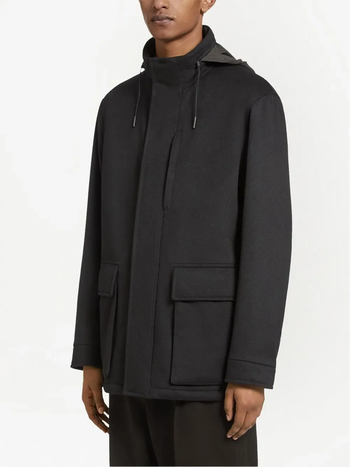Zegna フード付きオーバージャケット - 画像3