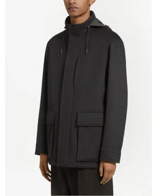 Zegna フード付きオーバージャケット - サムネイル3