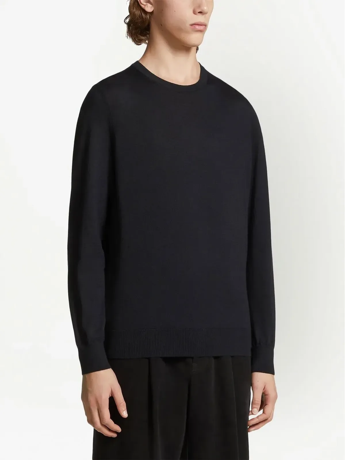 Zegna クルーネック ウール スウェットシャツ - 画像2