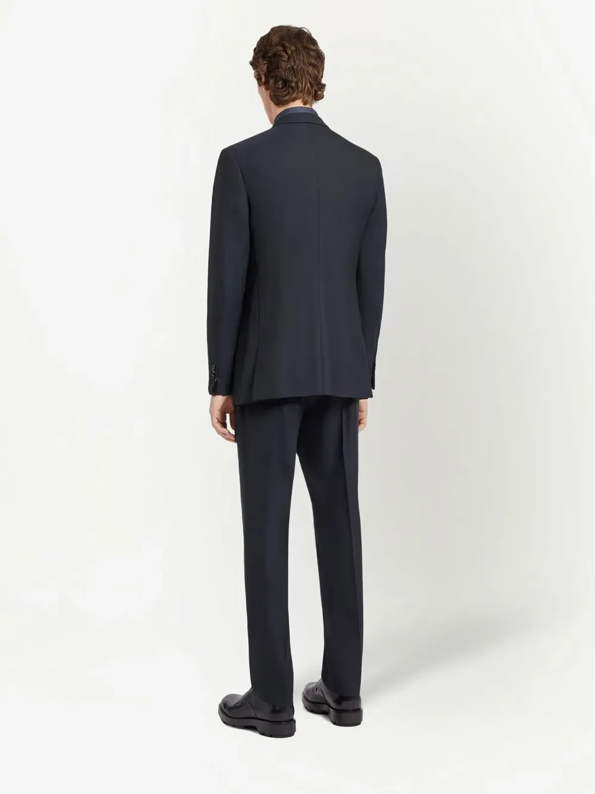 Zegna 15milmil15 シングルブレスト ウールスーツ ブルー - 画像3