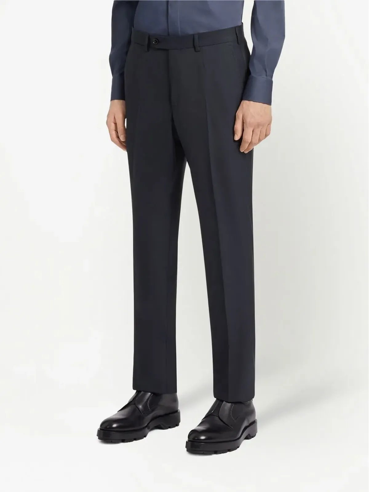 Zegna 15milmil15 シングルブレスト ウールスーツ ブルー - 画像4