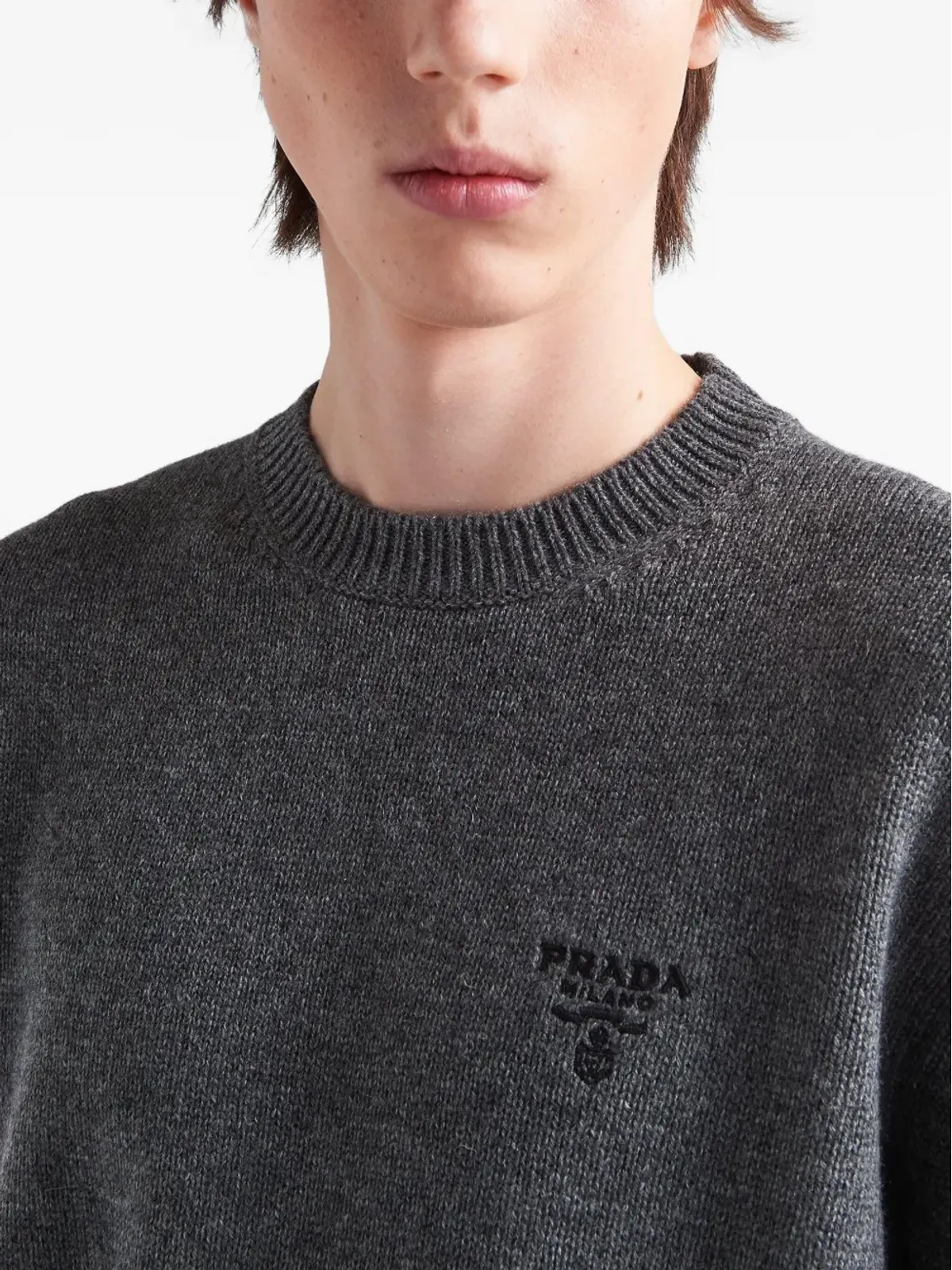 Prada カシミヤセーター グレー - 画像5