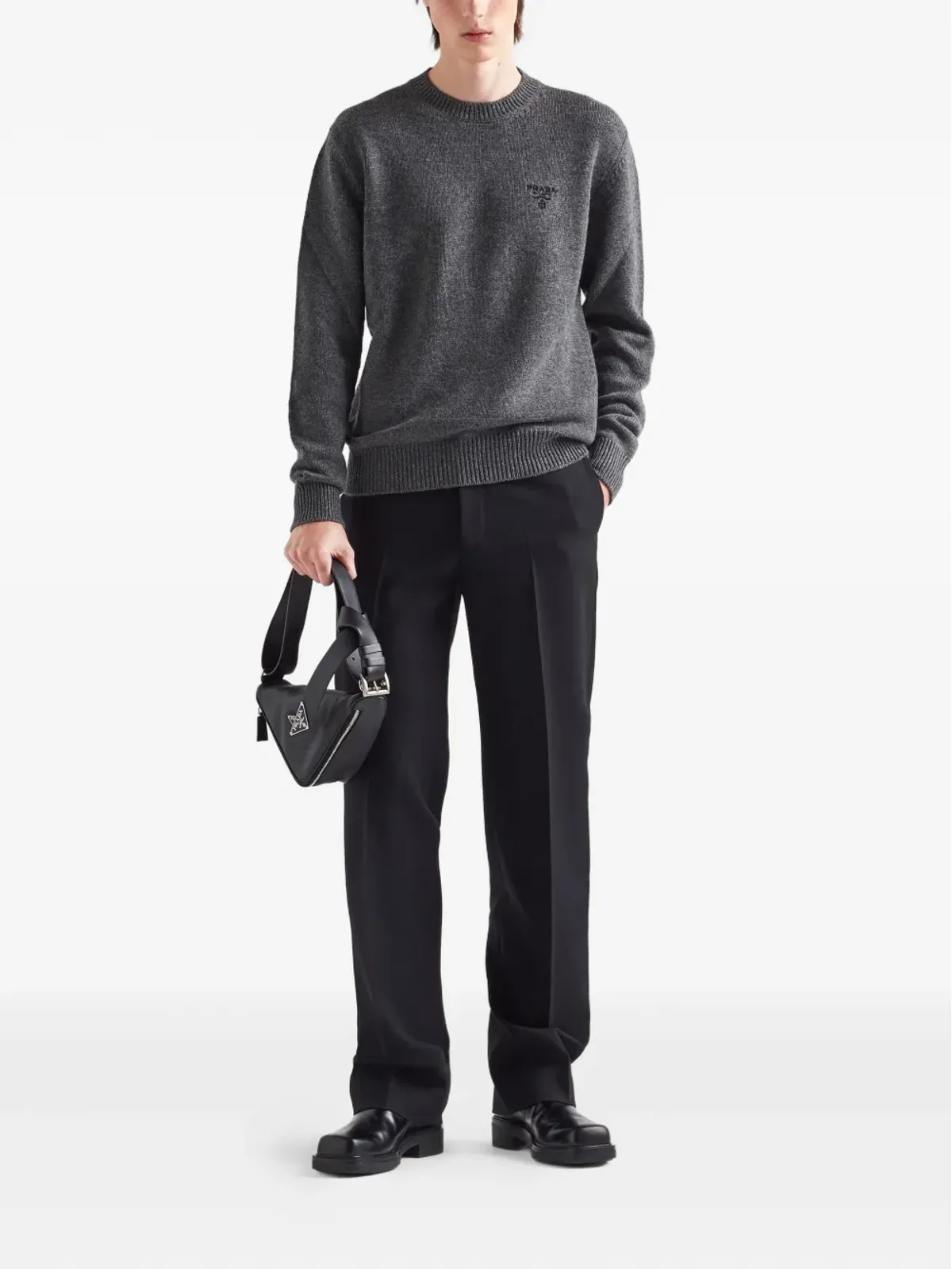 Prada カシミヤセーター グレー - 画像2