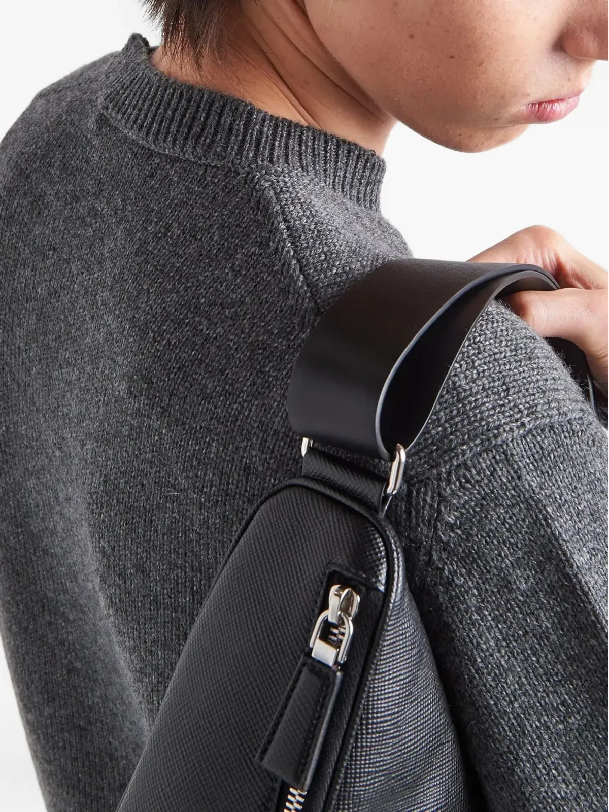 Prada カシミヤセーター グレー - 画像4