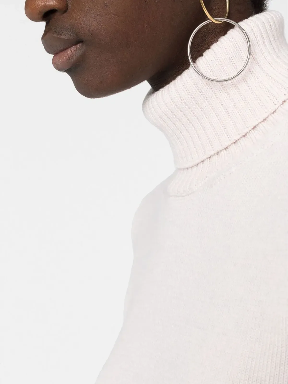 MM6 Maison Margiela オープンバック ロールネックトップ - 画像3