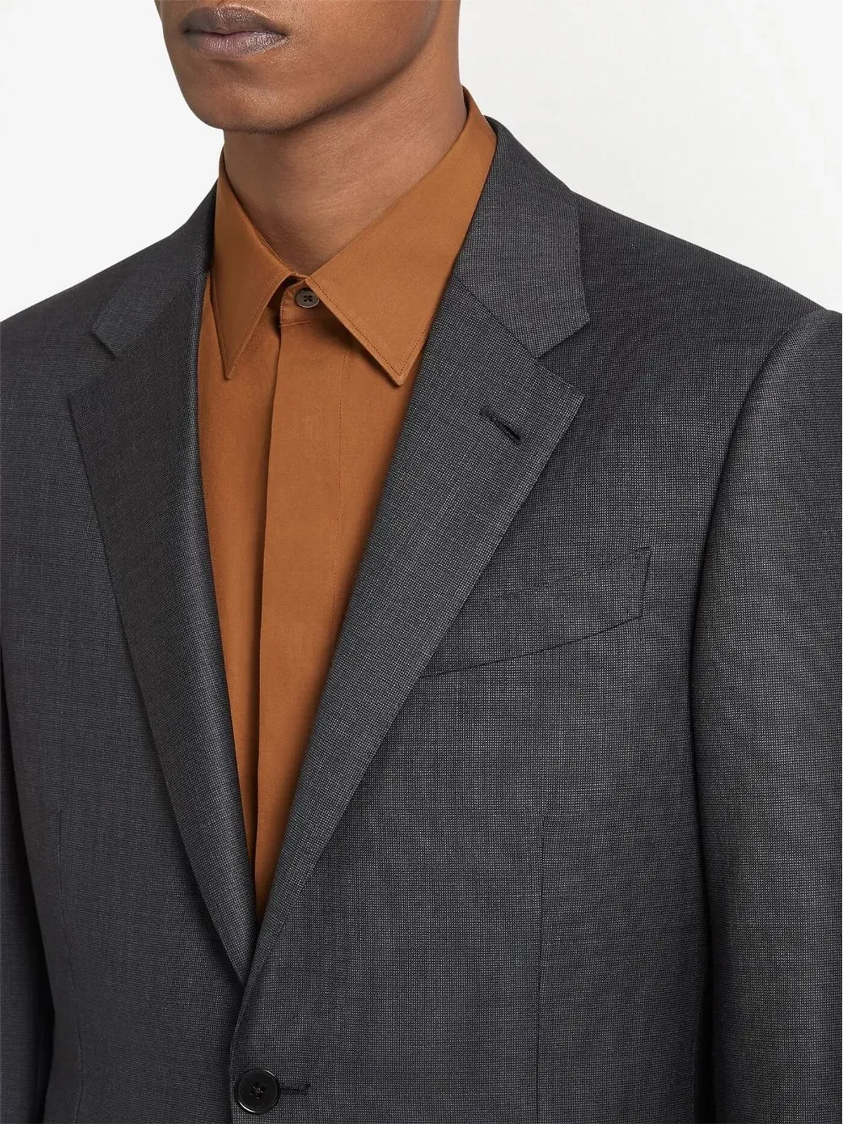 Zegna Trofeo シングルブレスト ウールスーツ - グレー - 画像5
