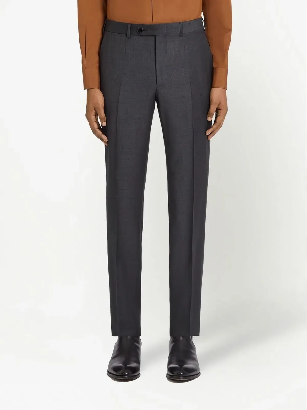 Zegna Trofeo シングルブレスト ウールスーツ - グレー - 画像4