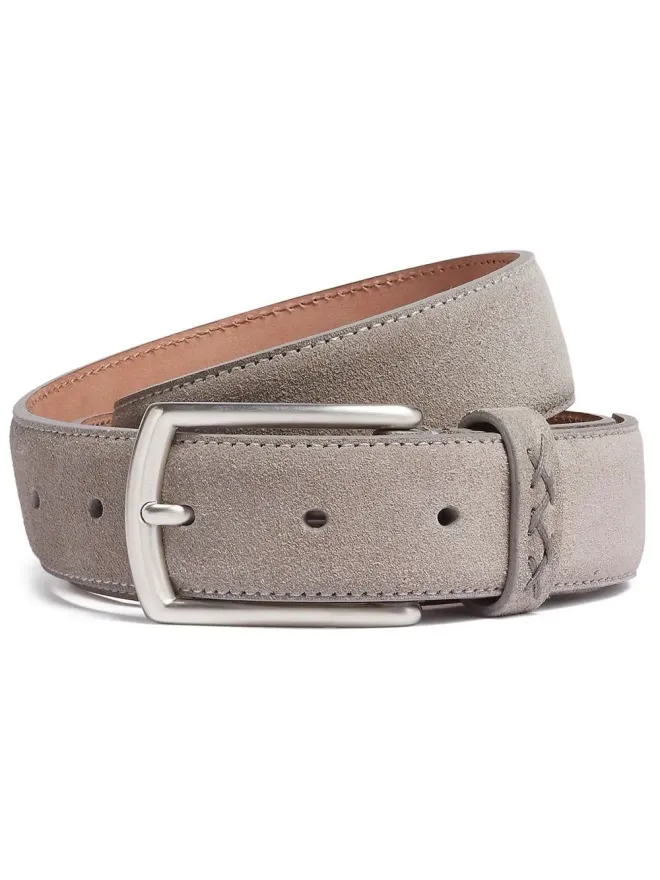 ZEGNA Zegna メランジ風スエードベルト - グレーの商品画像