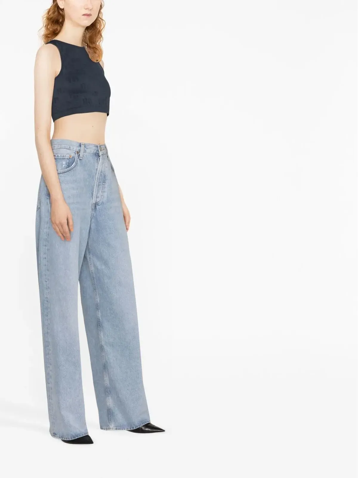 ROTATE BIRGER CHRISTENSEN クロップド丈ノースリーブトップ - 画像3