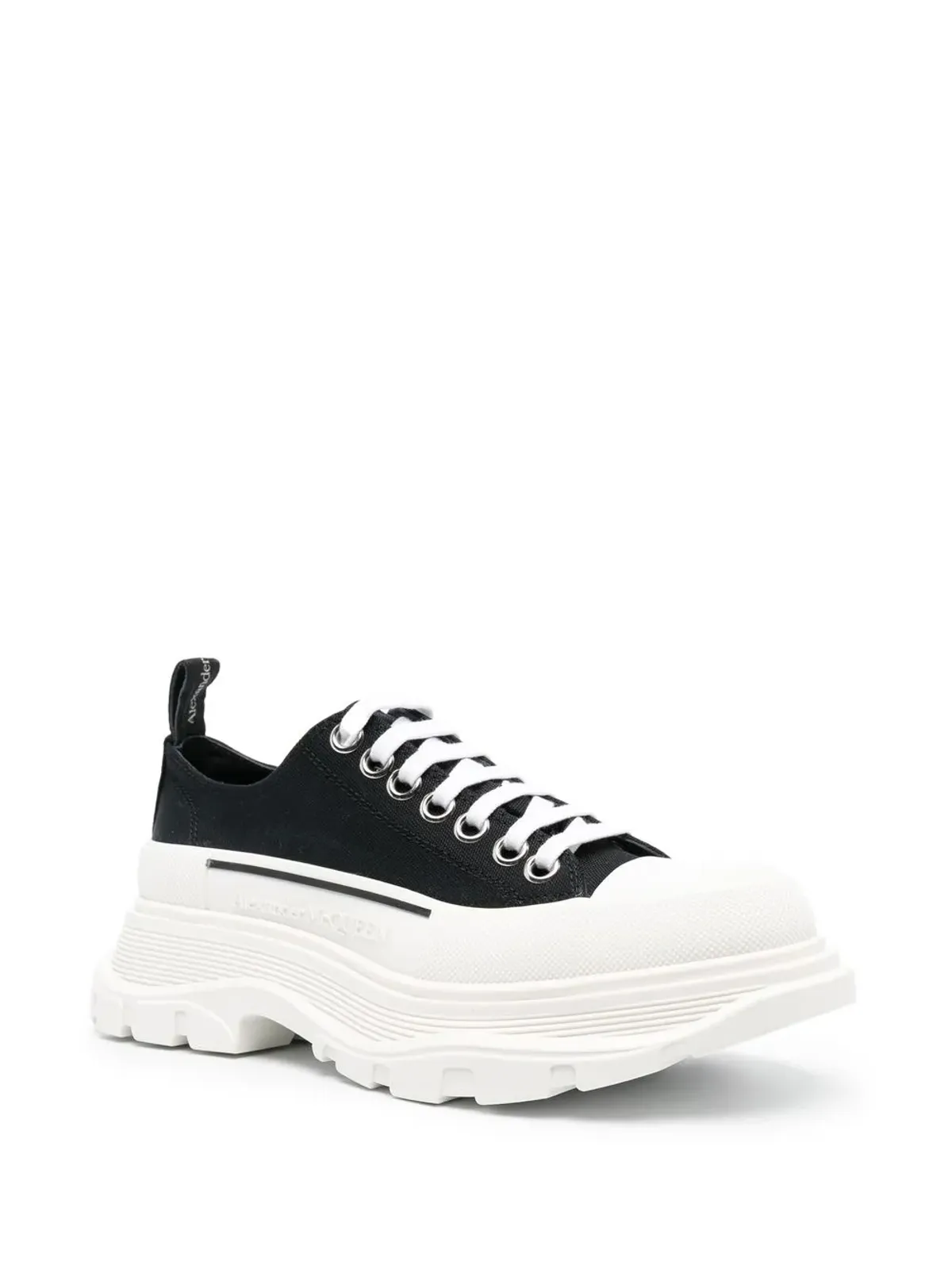Alexander McQueen トレッドスリック レースアップスニーカー ブラック - 画像2