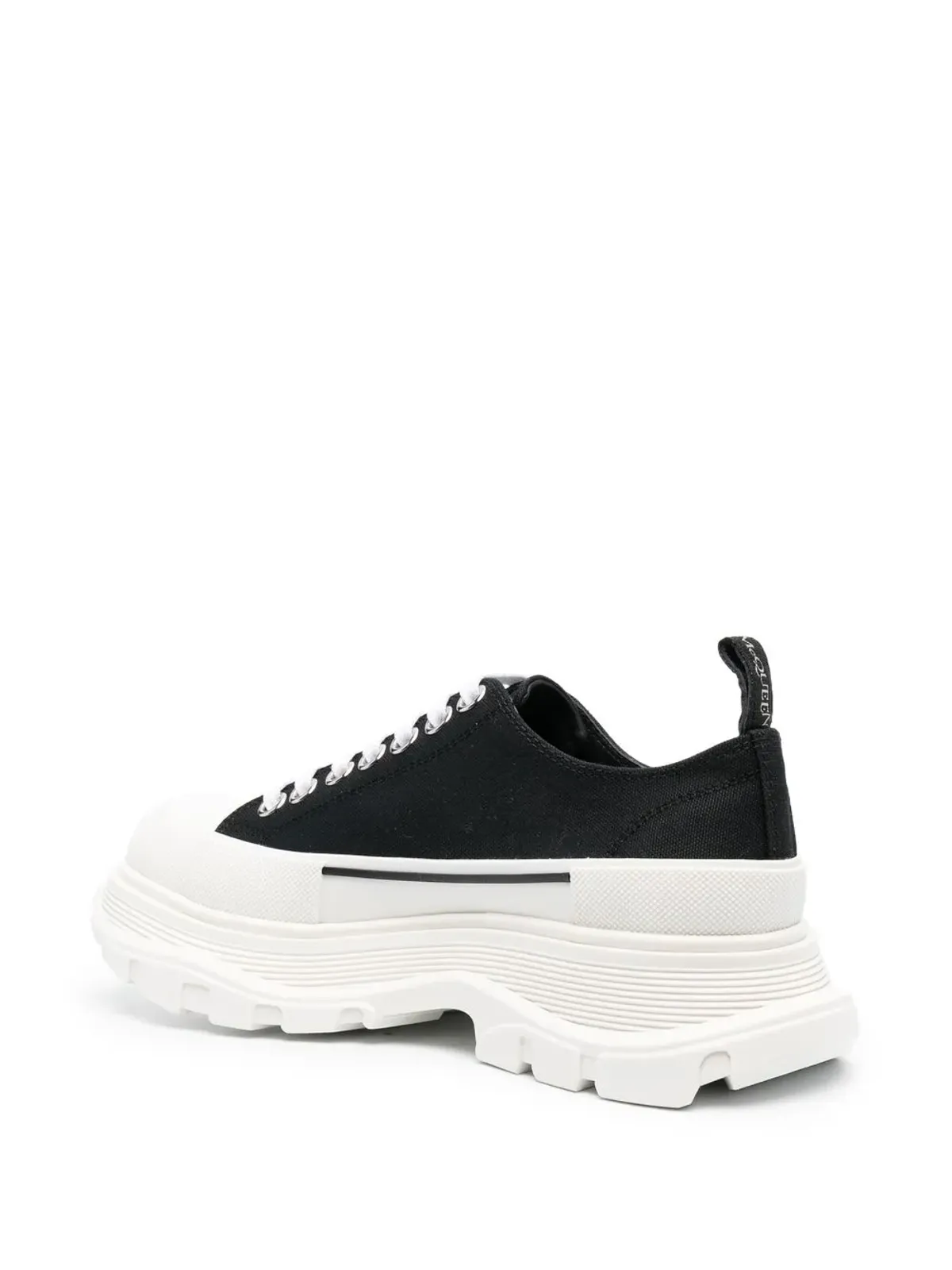 Alexander McQueen トレッドスリック レースアップスニーカー ブラック - 画像3