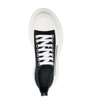 Alexander McQueen トレッドスリック レースアップスニーカー ブラック - サムネイル4