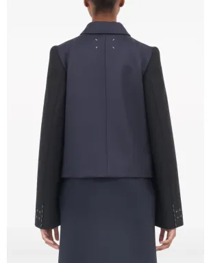 Maison Margiela スプライスド ダブルブレスト ウール ブレザー - サムネイル4