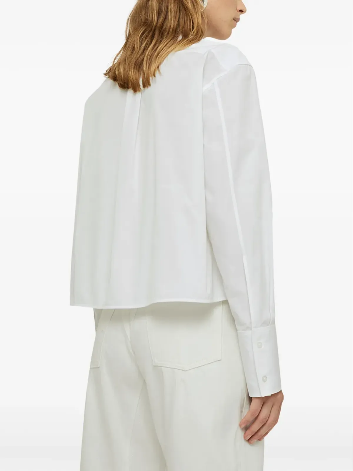 Jil Sander バンドカラーコットンシャツ - 画像4