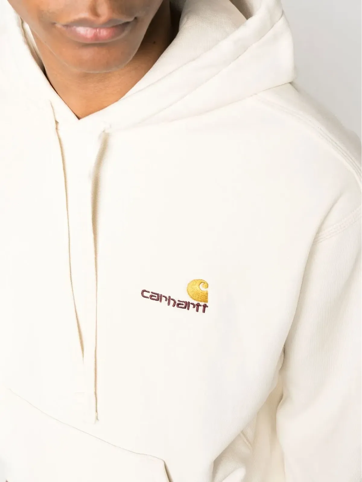 Carhartt WIP American Script コットンフード付きパーカー - Neutrals - 画像5