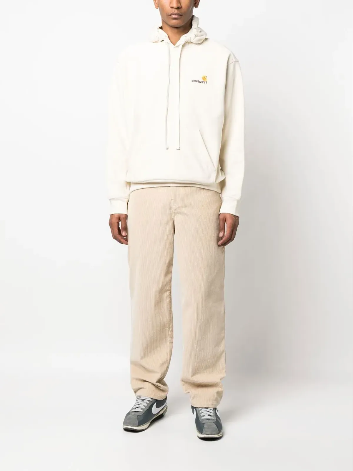 Carhartt WIP American Script コットンフード付きパーカー - Neutrals - 画像2