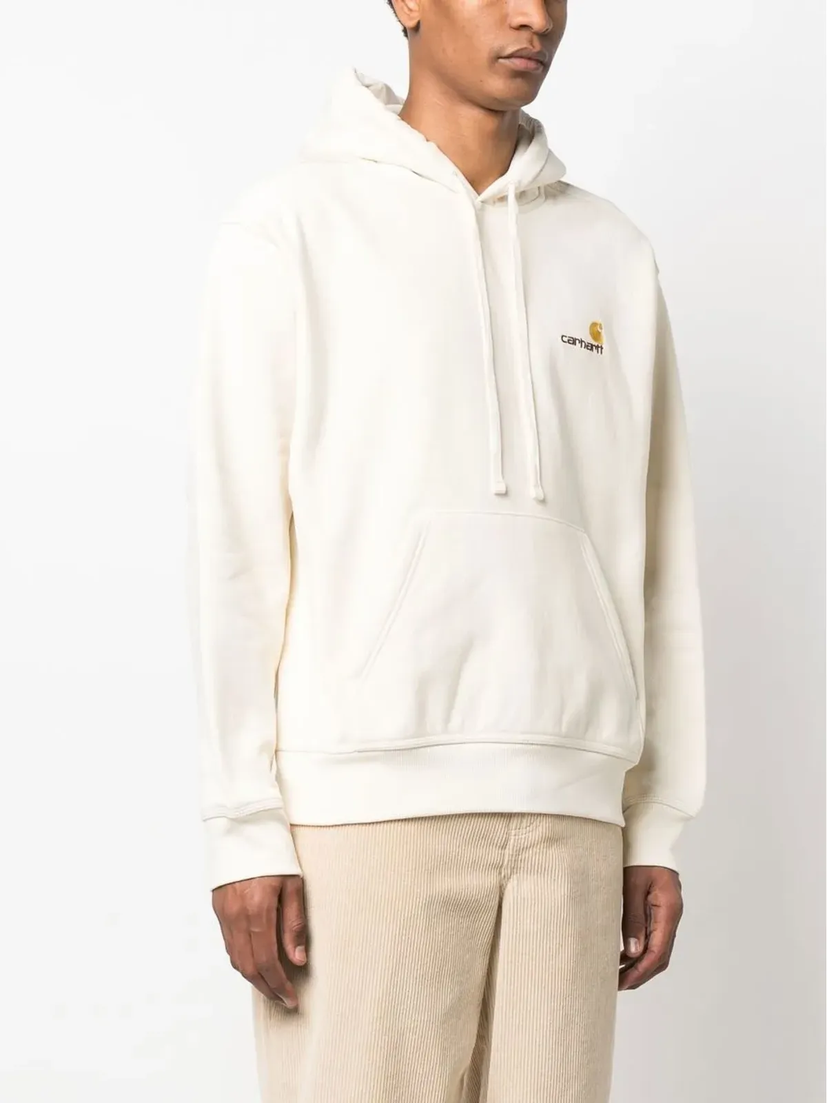 Carhartt WIP American Script コットンフード付きパーカー - Neutrals - 画像3