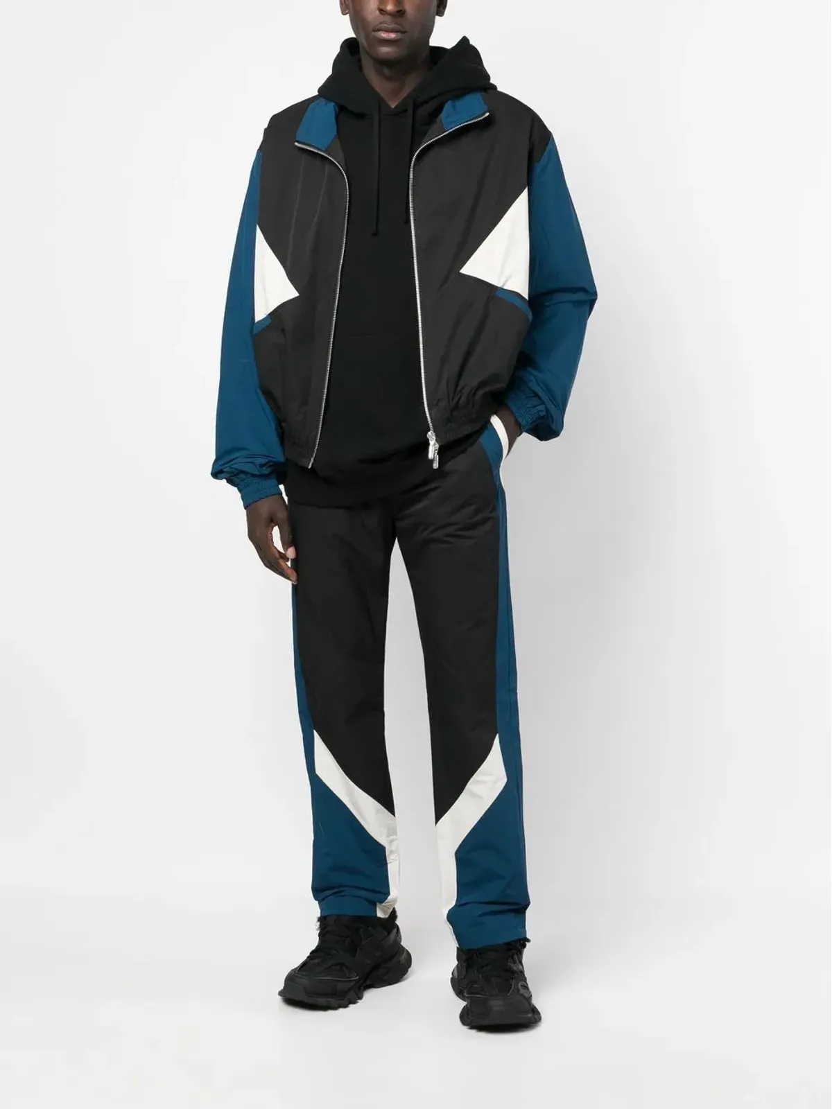 RHUDE カラー・ブロック ジップアップ スポーツジャケット - 画像2