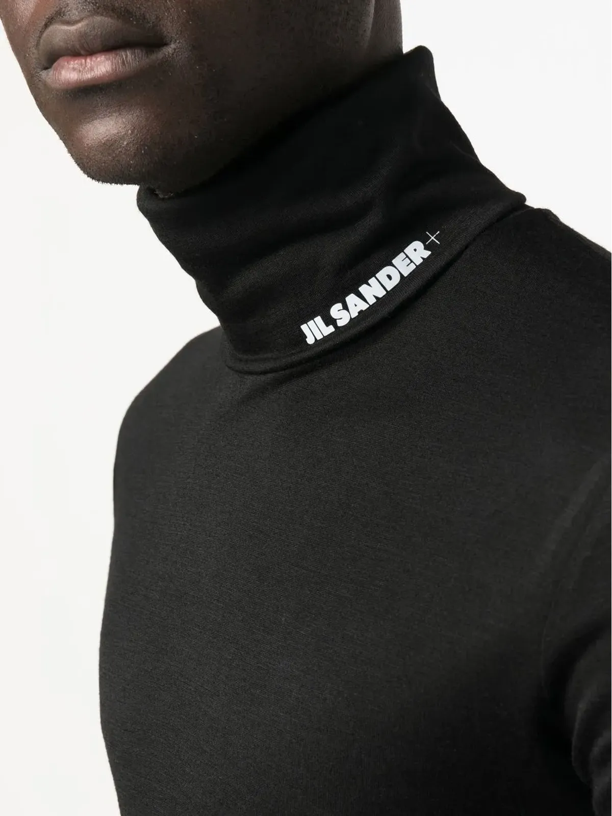 Jil Sander ロゴプリント ロールネック セーター - 画像5