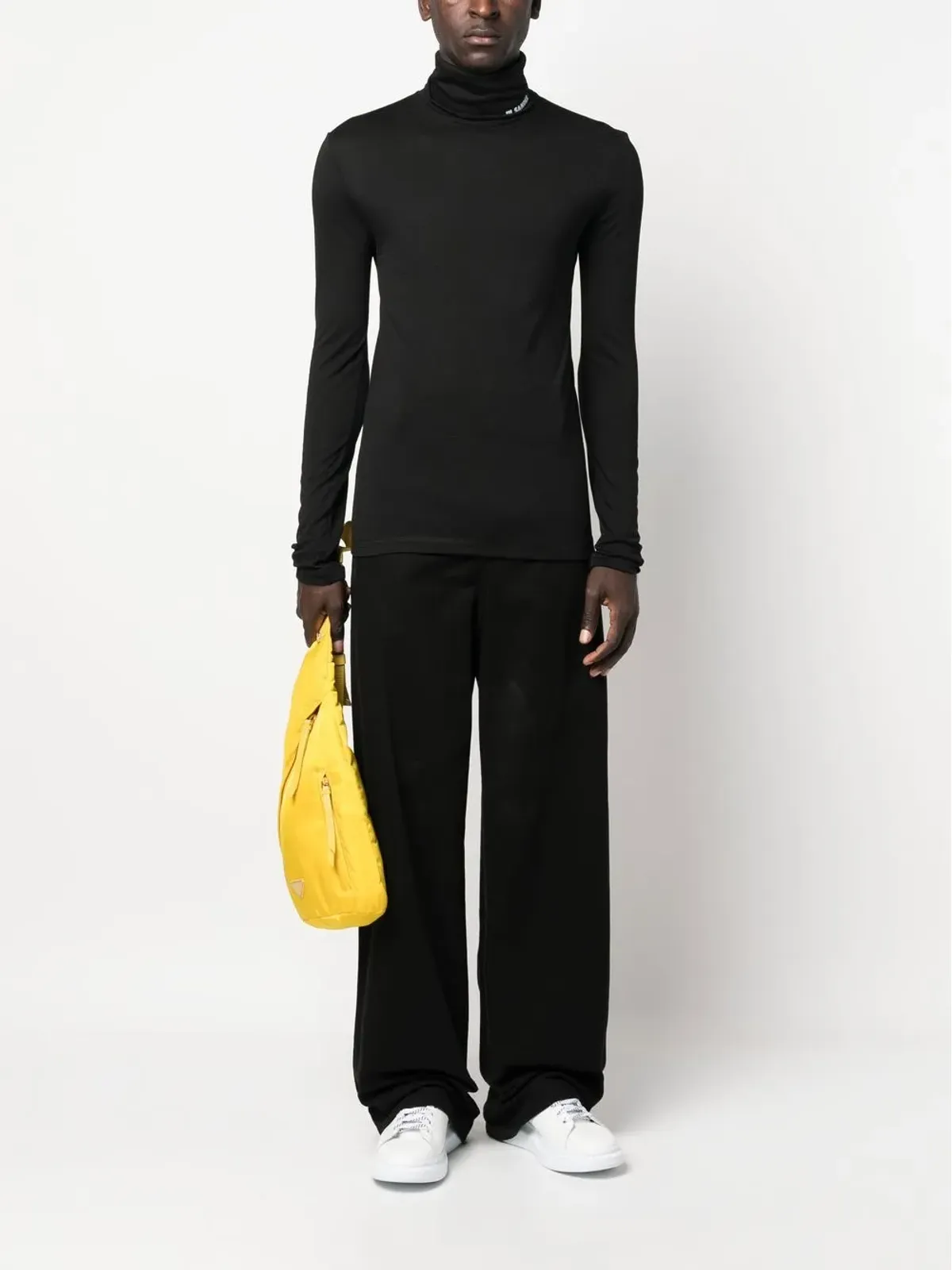 Jil Sander ロゴプリント ロールネック セーター - 画像2